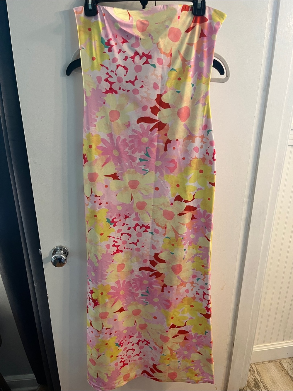 Beginning Boutique Floral Maxi Dress in Pink, Yellow, Red